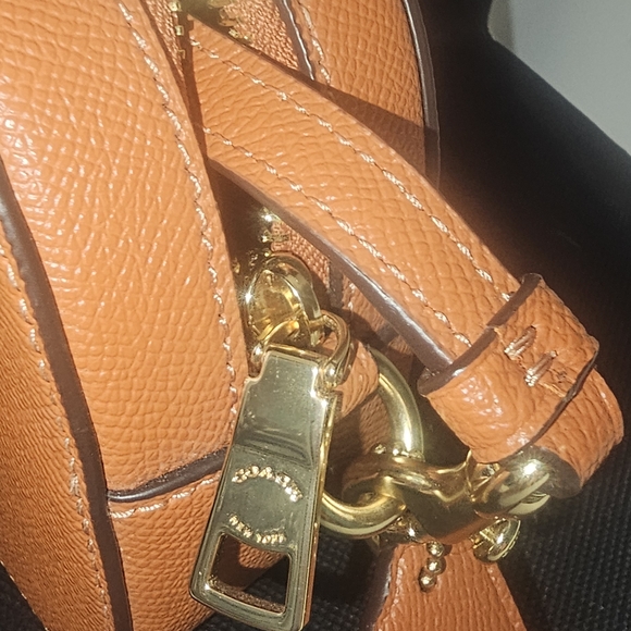 NEW Coach Pebble‎ Leather Serena Crossbody Bag - Mini/ Small Terracotta Color - Picture 4 of 10